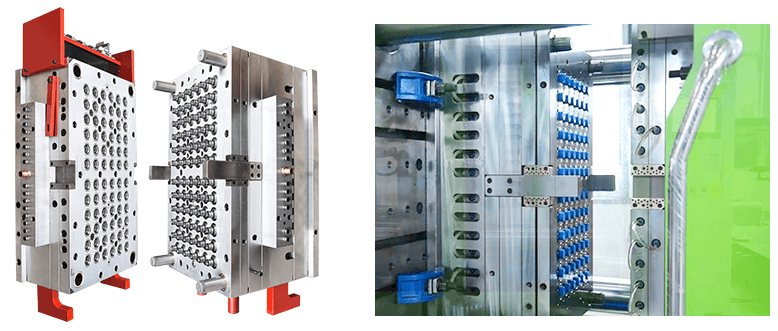 72-cavity Mineral Water Cap Moulding Solution